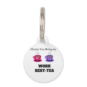 Placa Para Mascotas Te voy a extrañar ser mi trabajo mejor cucharilla