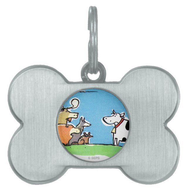Placa Para Mascotas Tecleo animal (Frente)