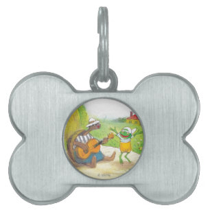 Placa Para Mascotas Ted, Ed y Caroll la comida campestre 1