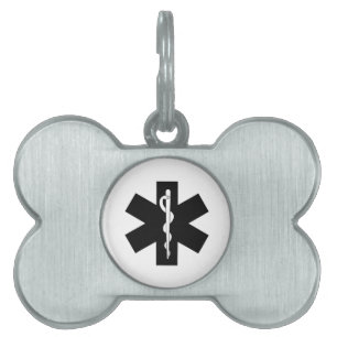 Placa Para Mascotas Tema de la emergencia del ccsme