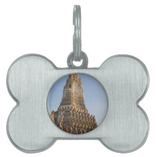 Placa Para Mascotas Templo Wat Arun en Bangkok, Tailandia