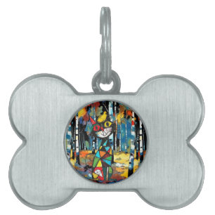 Placa Para Mascotas Tener un día medio abstracto