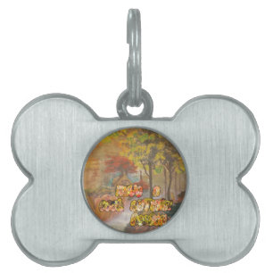 Placa Para Mascotas Tener una impresión de arte vintage de la temporad