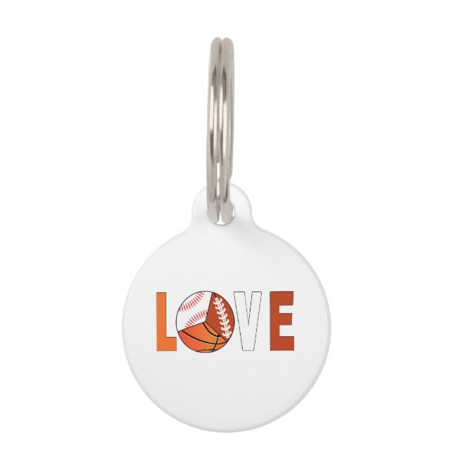 Placa Para Mascotas Tenis Básquetbol (Anverso)