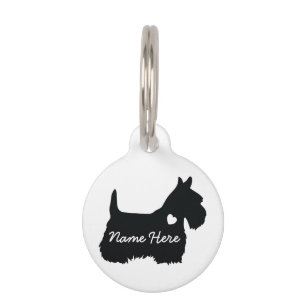 Placa Para Mascotas Terrier escocés