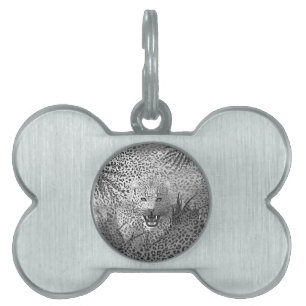 Placa Para Mascotas Territorio de Leopardo 2