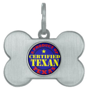 PLACA PARA MASCOTAS TEXÁN CERTIFICADO