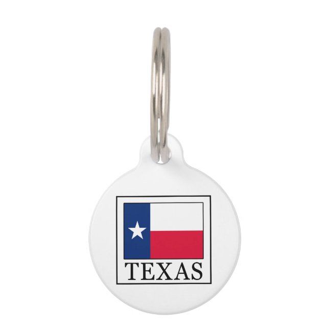 Placa Para Mascotas Texas (Anverso)