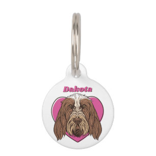 Placa Para Mascotas Texto Personalizado del amante del perro de espino