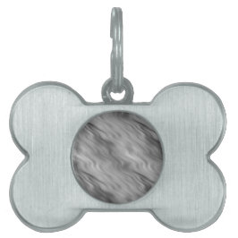 Placa Para Mascotas Textura ondulada de Rosa negro