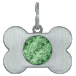 Placa Para Mascotas Textura verde oscuro en ruinas