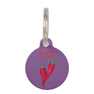 Placa Para Mascotas Thunder_Cove caliente picante certificado