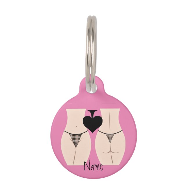 Placa Para Mascotas Thunder_Cove de Thong Panty Spade (Anverso)