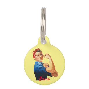 Placa Para Mascotas Thunder_Cove (Empoderamiento femenino)