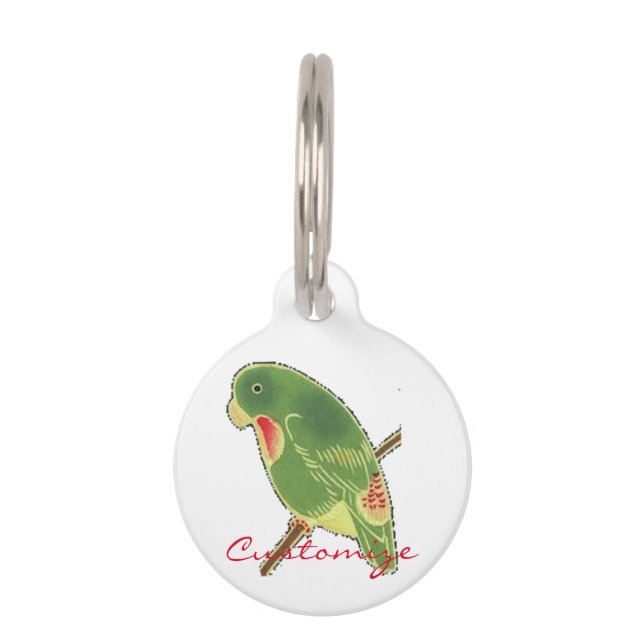 Placa Para Mascotas Thunder_Cove, paraíso verde tropical (Reverso)