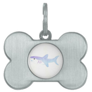 Placa Para Mascotas Tiburón adorable