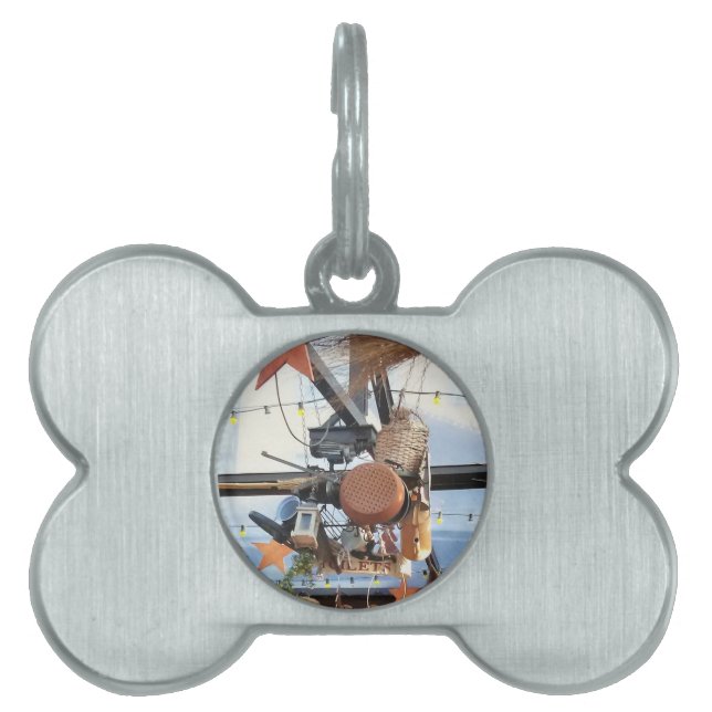 Placa Para Mascotas Tiempo de invierno (Frente)