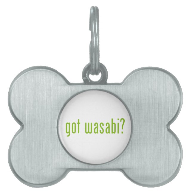 Placa Para Mascotas ¿tiene wasabi? (Frente)