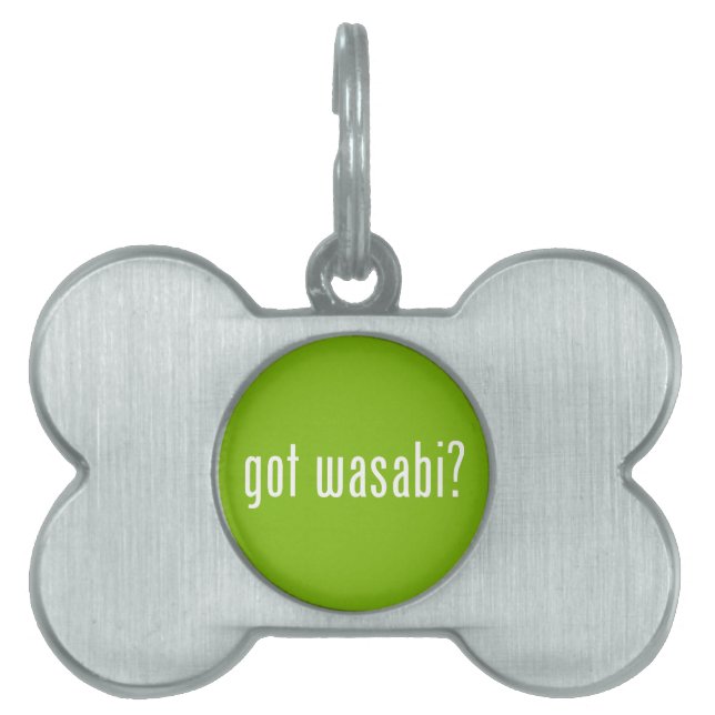 Placa Para Mascotas ¿tiene wasabi? (Frente)