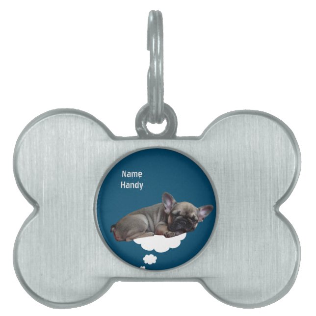 Placa Para Mascotas Tiermarke französische Bulldogge (Frente)