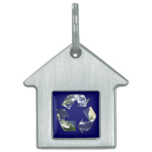 Placa Para Mascotas Tierra - Reciclaje