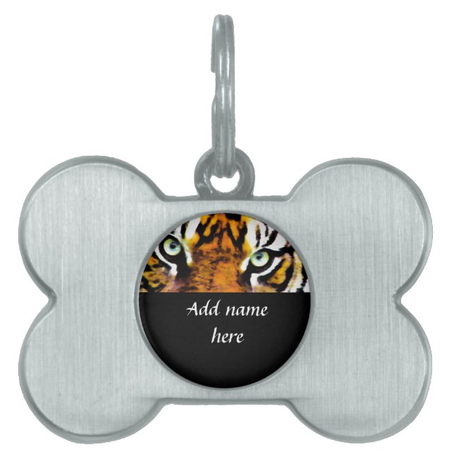 PLACA PARA MASCOTAS TIGER'S OYE'S_ (Frente)
