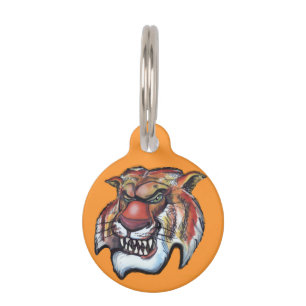 Placa Para Mascotas Tigre