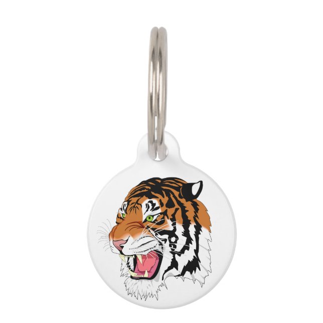 Placa Para Mascotas Tigre (Anverso)