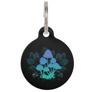 Placa Para Mascotas Toadstools en Bushes