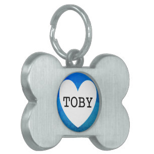 Placa Para Mascotas ❤️ TOBY mascota por dalDesignNZ