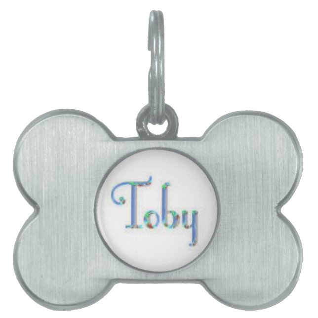 Placa Para Mascotas Toby Pet Tag (Frente)