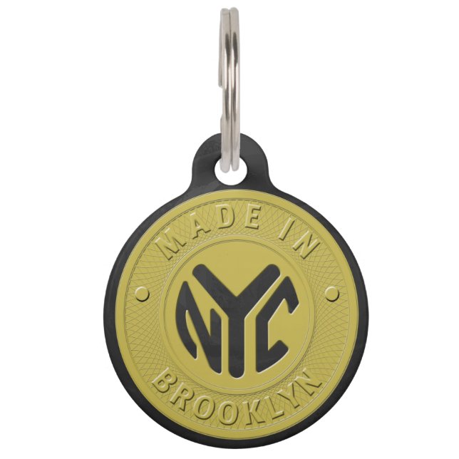 Placa Para Mascotas Token de metro de Brooklyn (Anverso)
