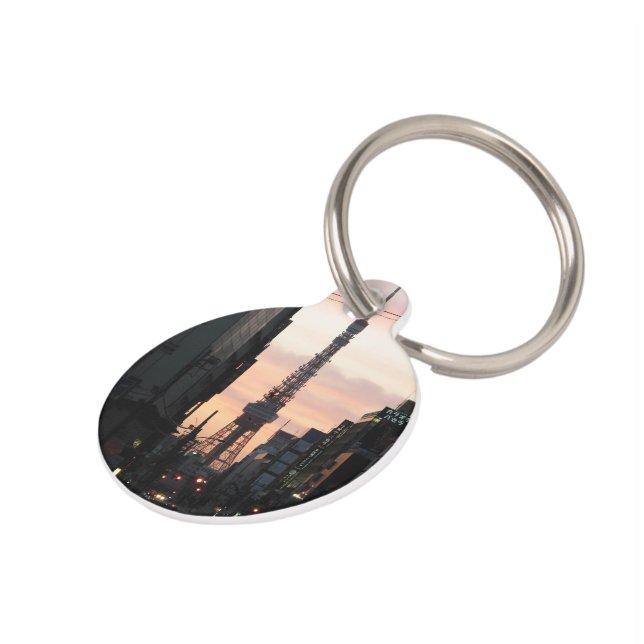 Placa Para Mascotas Tokyo Tower Sunrise 東 京 タ ワ 日 の 出 (Lateral)