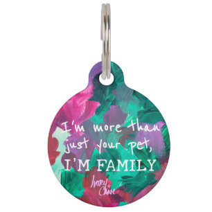 Placa Para Mascotas Toque SPWW Tono de joyas Etiqueta de mascota redon