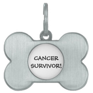 Placa Para Mascotas TOWT - CÁNCER SURVIVOR Dog Tag