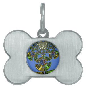 Placa Para Mascotas Tradición azul