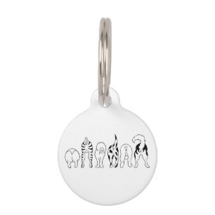 Placa Para Mascotas Traseros de Perros