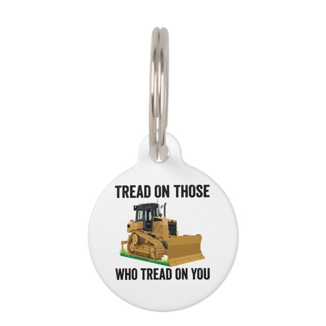 Placa Para Mascotas Tread On You (Anverso)