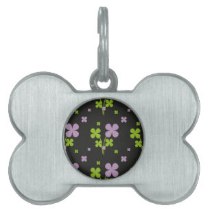 Placa Para Mascotas Trébol de tres hojas