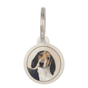 Placa Para Mascotas Treeing Walker Coonhound Painting - Arte original