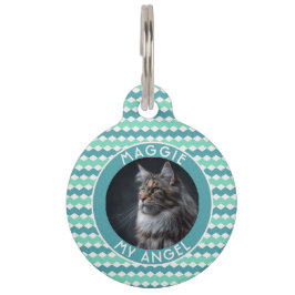 Placa Para Mascotas Trendy Dog Lover Present Abstract Chevron