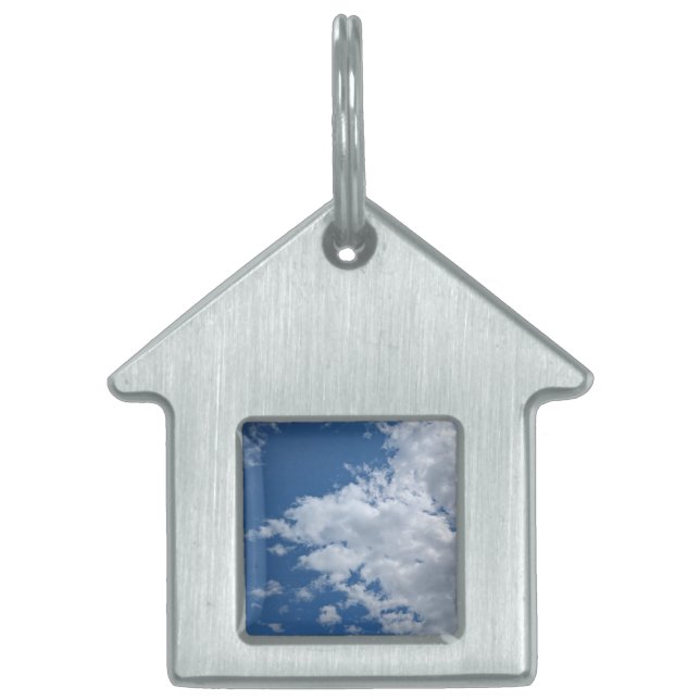 Placa Para Mascotas Triángulo de las nubes (Frente)