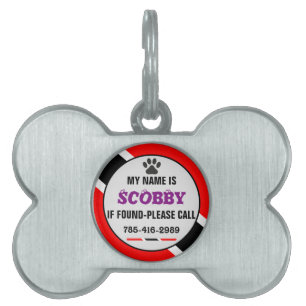 Placa Para Mascotas Trinidad y Trinidad y Tobago adaptables