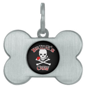 Placa Para Mascotas Tripulación de novia