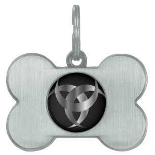 Placa Para Mascotas Triskele- de cuernos el cuerno de Odin