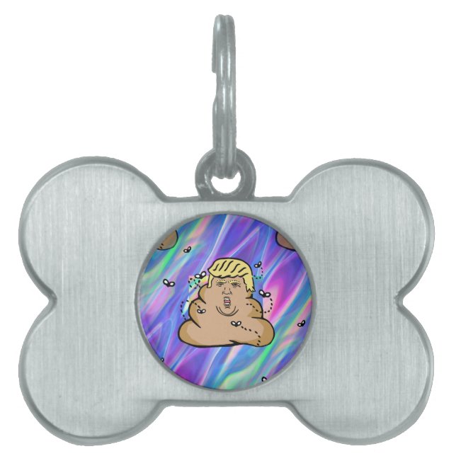 Placa Para Mascotas trompa de volcado de holograma (Frente)