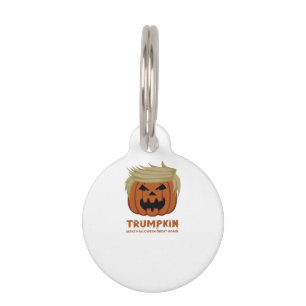 Placa Para Mascotas Trumpkin - Haz que Halloween sea grande de nuevo d