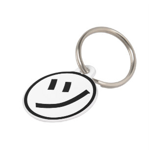 Placa Para Mascotas ㋡ Tsu Kana Katakana Sonriente Emoji / Emoticon