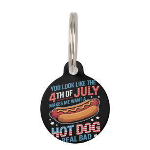 Placa Para Mascotas Tú Pareces Que El 4 De Julio Me Hace Querer Perros