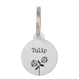 Placa Para Mascotas Tulip